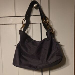 Elegant Steel Gray Jpk Paris 75 Nylon Shoulder Bag.